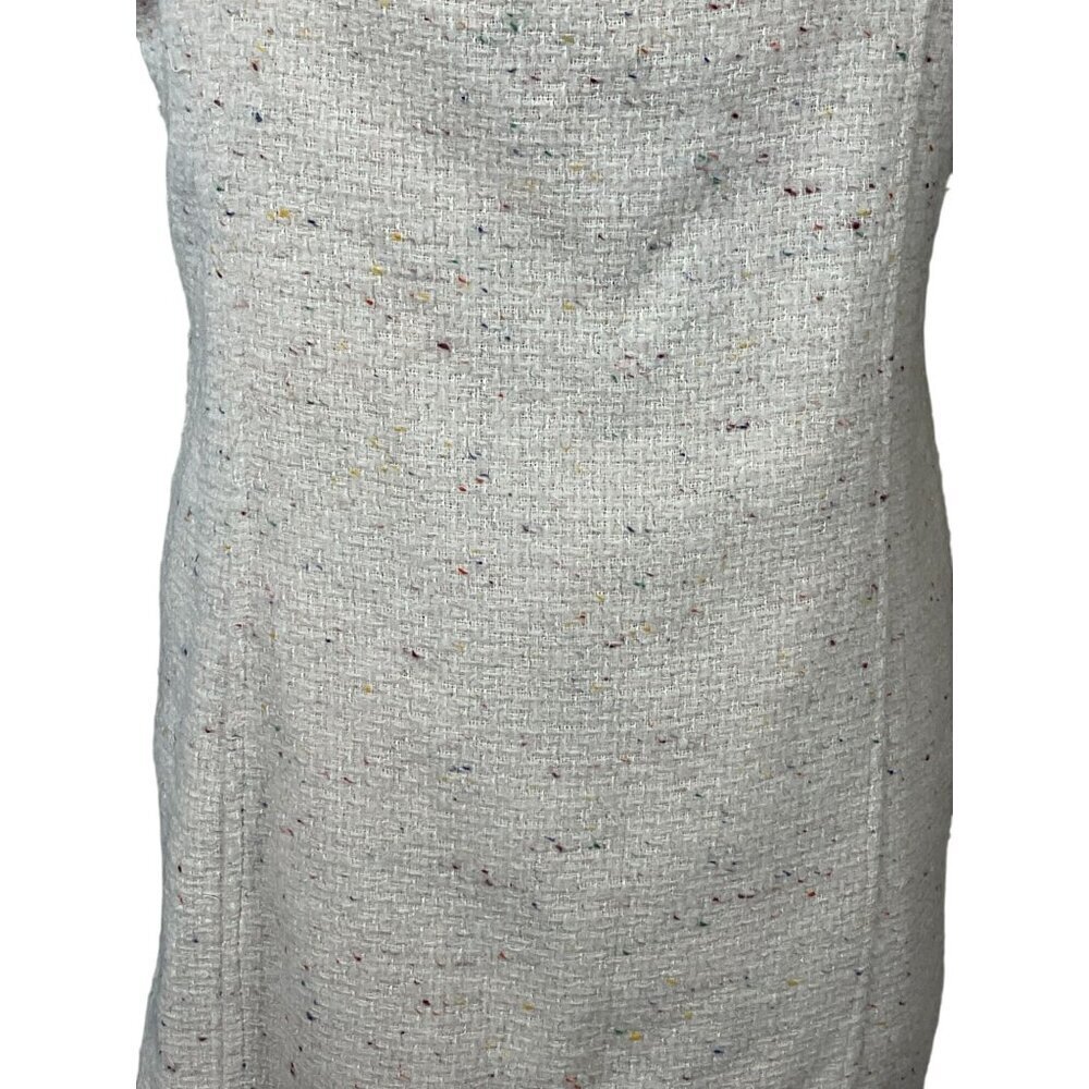 House of Harlow 1960 x Revolve Ivory Donegal Tweed Square Neck Mini Jumper Large - Picture 6 of 10
